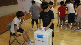 학교선거 투표사무 지원 및 사전투표 체험 등 홍보활동 전개