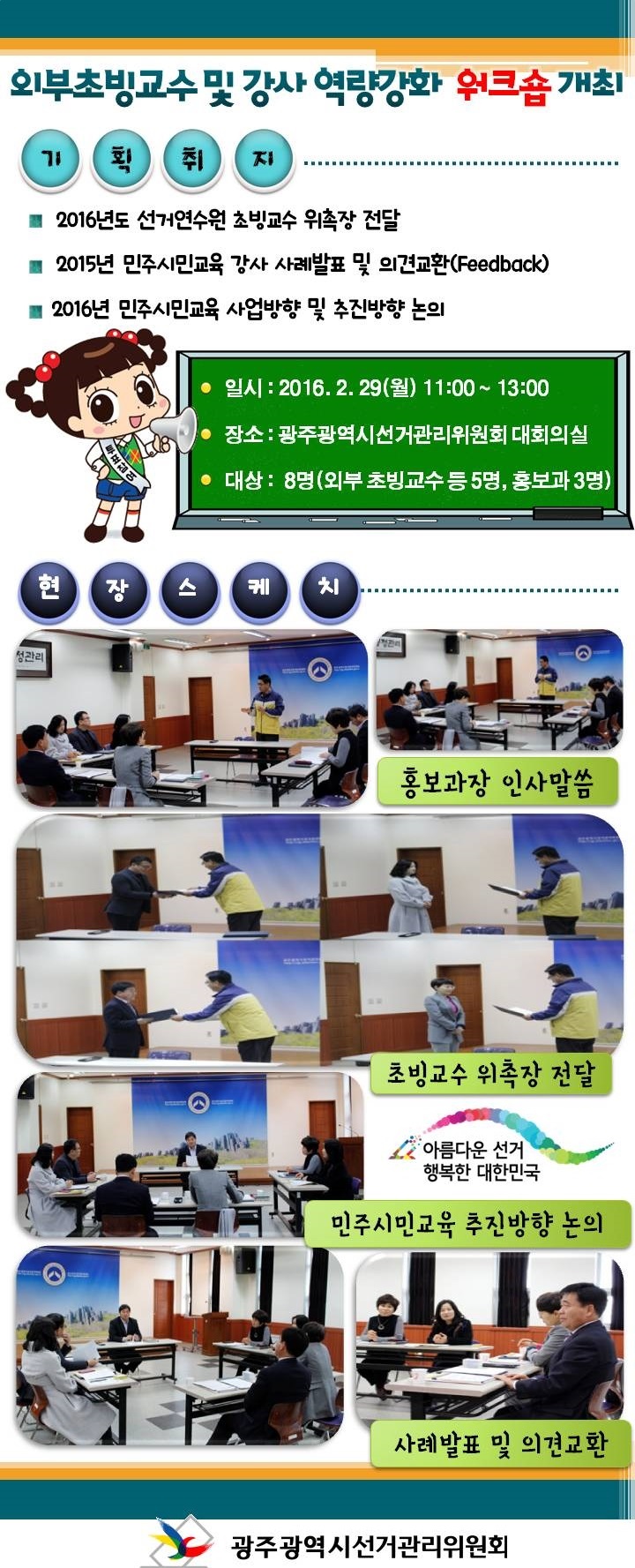 외부초빙교수 및 강사 역량강화 워크숍 개최