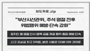 부산시선관위, 추석 명절 전후 위법행위 예방 및 단속 강화